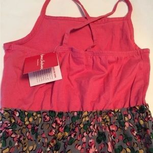 Beautiful New Hanna Andersson Pink Floral Dress In Size 130